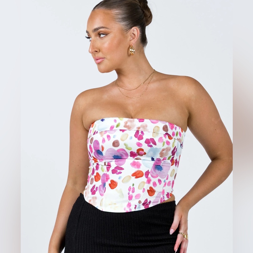 NWT Princess Polly Floral Bustier Corset Top